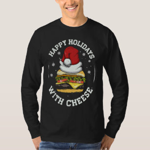 Camiseta Férias Felizes com Queijo Natal Cheeseburger