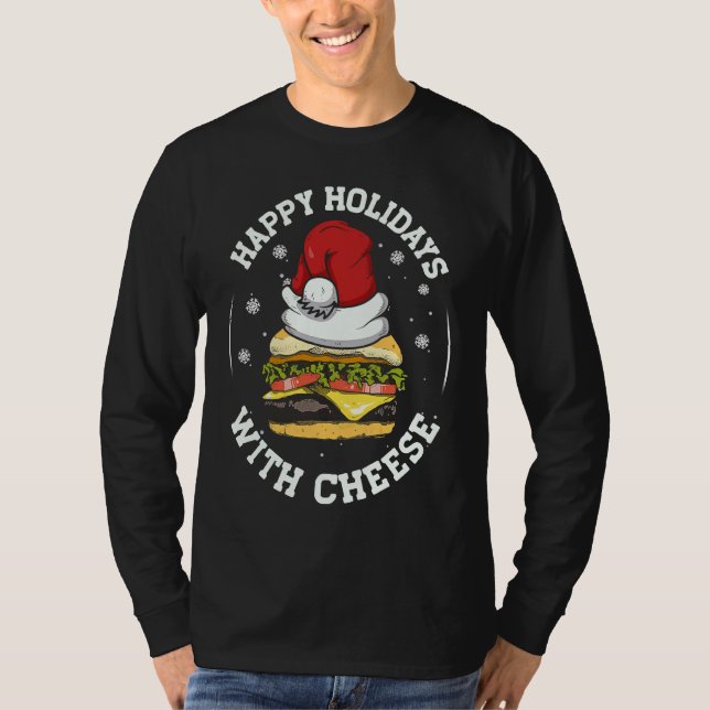 Camiseta Férias Felizes com Queijo Natal Cheeseburger (Frente)