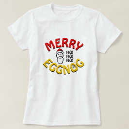 Camiseta Férias Felizes de Eggnog – Piada de Natal com Jogo