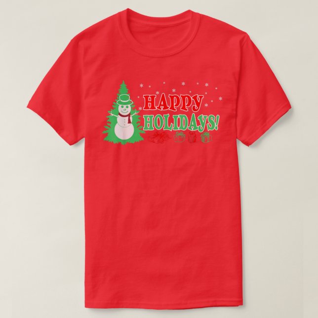Camiseta Férias Felizes de Natal (Frente do Design)