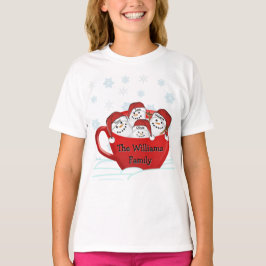 Camiseta Férias Felizes Família Marshmallow