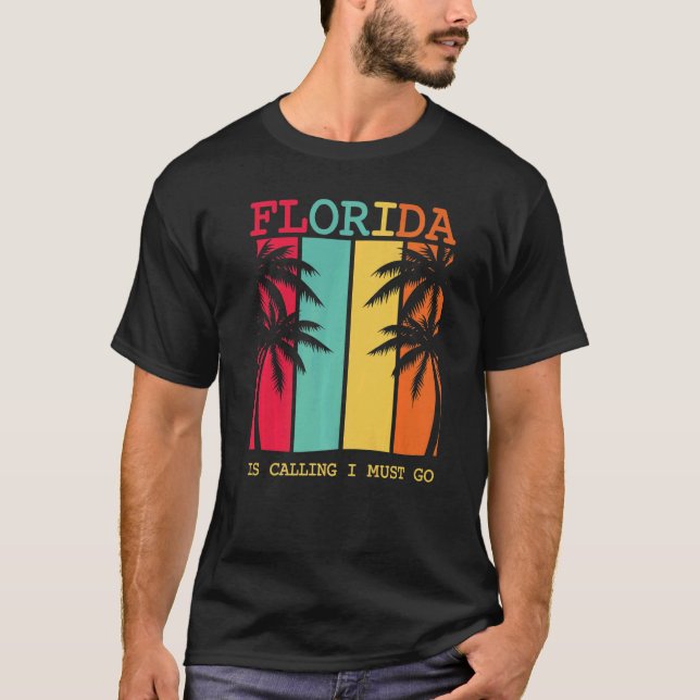 Camiseta Férias Férias de Verão na América da Flórida Feria (Frente)