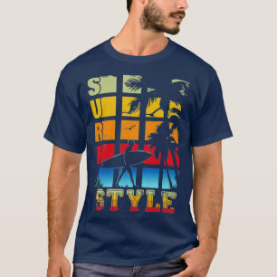 Camiseta Férias Férias Estilo de Surf de Verão T