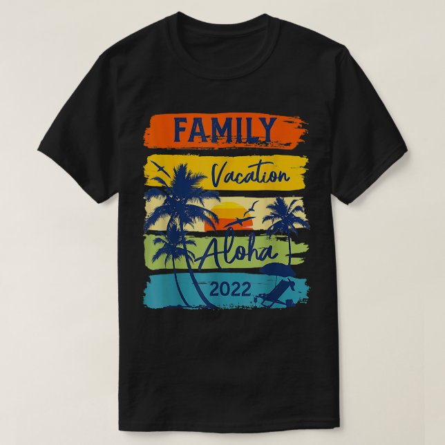 Camiseta Férias Havaianas Aloha 2022 Férias de Primavera Re (Frente do Design)