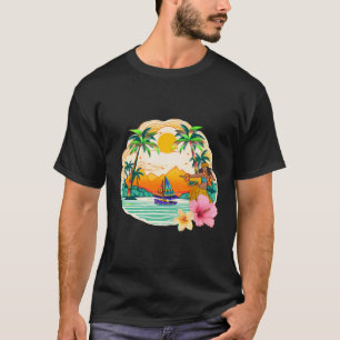 Camiseta Férias Hawaiian Hula Dancer Women Hawaii