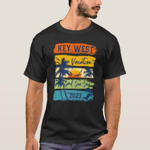 Camiseta Férias Key West Flórida 2023 Família Grupo Verão