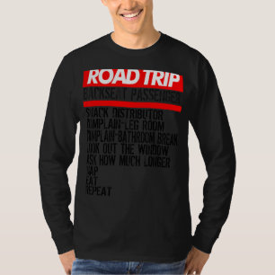 Camiseta Férias na estrada para a família Verão ao ar livre
