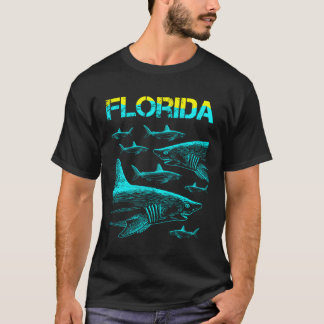 Camiseta Férias na Flórida com um Tubarão