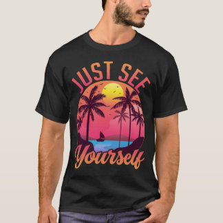Camiseta Férias na Praia Apenas Veja Você Vestuário
