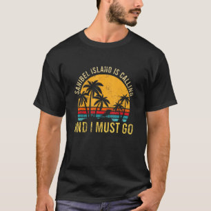 Camiseta Férias na praia da Flórida da família Sanibel Isla