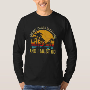 Camiseta Férias na praia da Flórida da família Sanibel Isla