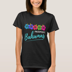 Camiseta Férias na Praia de Flores Tropicais em Freeport Ba