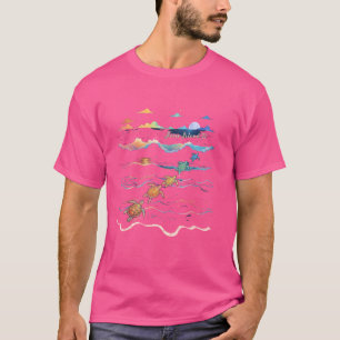 Camiseta Férias na Praia de Marco Island Florida Amante de