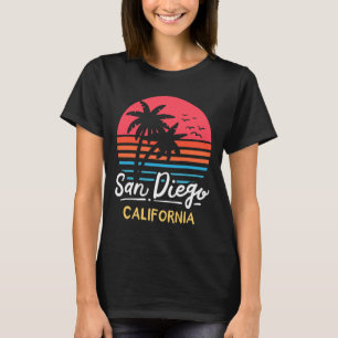 Camiseta Férias na Praia de San Diego Califórnia Vintage