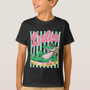Camiseta Férias na Praia do Jacaré Preppy See Ya Gator