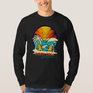 Camiseta Férias na Praia do Pôr do Sol em Punta Cana para C