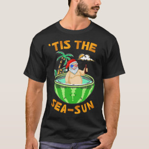 Camiseta Férias na praia tropical de Natal em julho Festa d