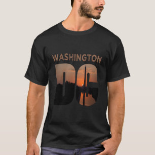 Camiseta Férias na Silhueta do Monte Washington DC