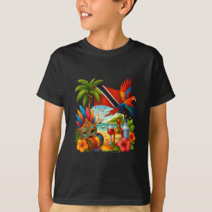 Camiseta Férias no Caribe em Trinidad e Togo Bandeira de Tr