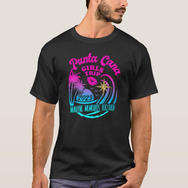 Camiseta Férias no Fim de Semana 2023 para Meninas de Punta (Frente)