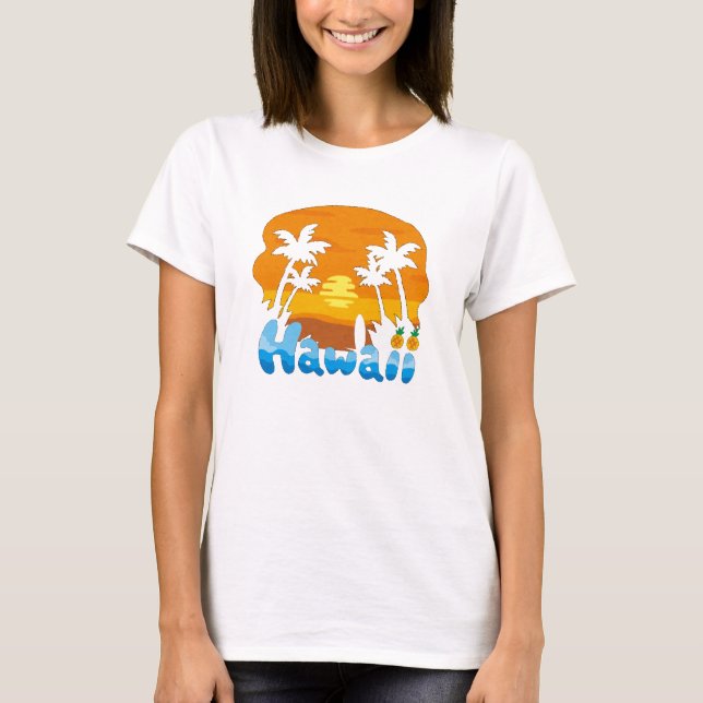 Camiseta Férias no Havaí (Frente)