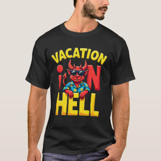 Camiseta Férias no Inferno Design do Diabo