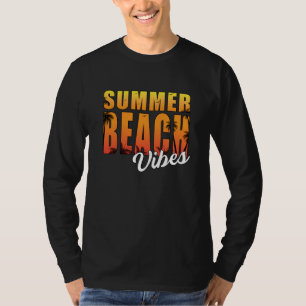 Camiseta Férias no Mar de Verão Surf de Sol Praia Legal P