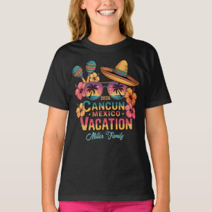 Camiseta Férias no México Cancun Viagem de Praia Verão Trop