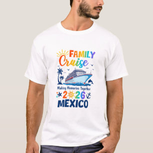 Camiseta Férias no México Cruzeiro Familiar 2026 Família Co
