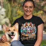 Camiseta Férias no modo de férias na praia, Funny Corgi, Fé<br><div class="desc">Esta camiseta engraçada do verão mostra três córgis bonitos dançando em uma praia. O Modo de Vaga está na tipografia do estilo 70s decorada com estrelas e elementos do estilo retrô. Foi projetado para uma viagem de praia tropical, férias de primavera e verão em um cruzeiro ou no Havaí com...</div>