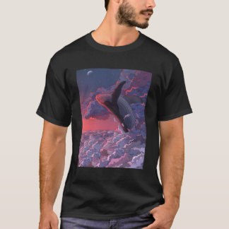 Camiseta Férias no Oceano Baleia Viagem Praia Colorida Novi