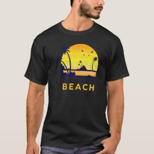Camiseta Férias No Salgado Da Roupa Da Praia Como Praia