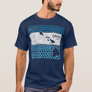 Camiseta Férias no Vulcão da Ilha Havaiana Oahu Retro