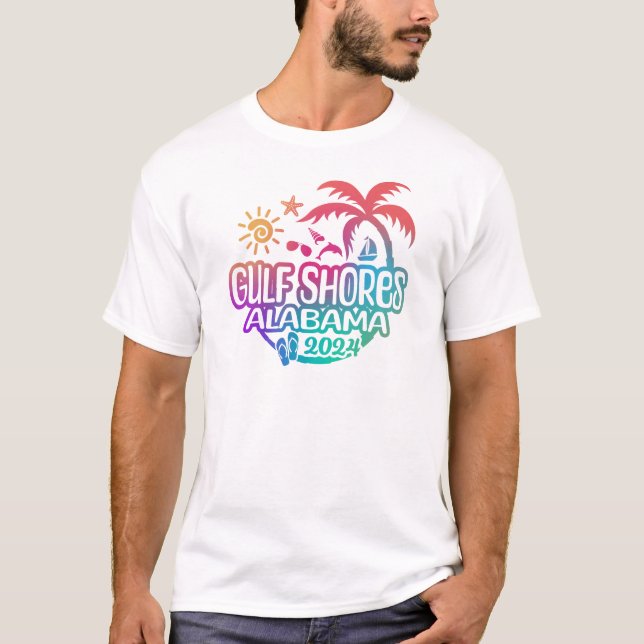 Camiseta Férias ou T-shirt do Golfo do Golfo, Alabama, em 2 (Frente)