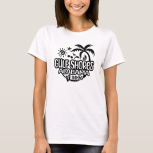 Camiseta Férias ou Viagem para Gulf Shores Alabama 2026