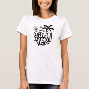 Camiseta Férias ou viagem para Oahu, Havaí em 2026