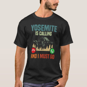 Camiseta Férias Parque Nacional Yosemite Está Chamando Eu P