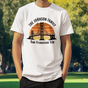 Camiseta Férias Personalizadas da Ponte de São Francisco