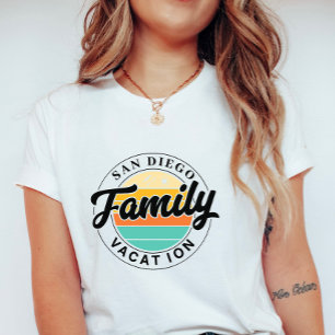 Camiseta Férias Personalizadas em Família; Pôr do Sol de Ve