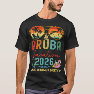 Camiseta Férias Retro Aruba 2026 Lembranças Grupo de Corres