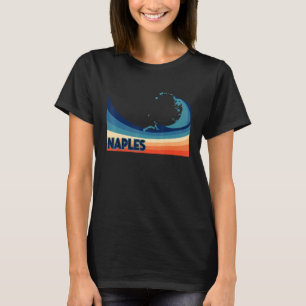 Camiseta Férias Retro de Surf, Vela e Pesca em Naples Flóri