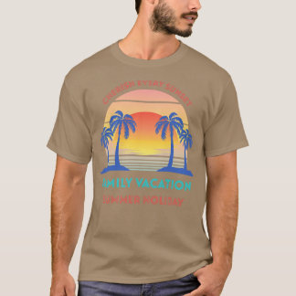 Camiseta Férias Retro Familiares Cereja Todos Os Solos