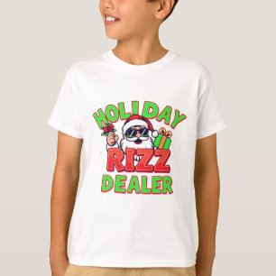 Camiseta Férias Rizz Dealer geração alpha meme Natal