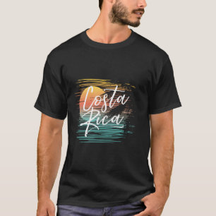 Camiseta Férias Tropicais de Cruzamento de Praia na Costa R
