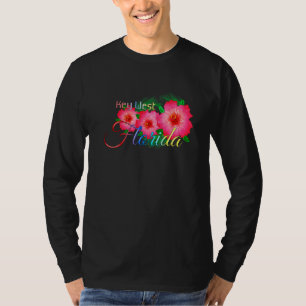 Camiseta Férias Tropicais de Flores da Flórida Ocidental