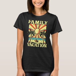 Camiseta Férias tropicais de Primavera de Praia de Combinaç