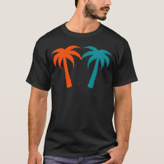 Camiseta Férias tropicais engraçadas de palmeiras