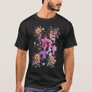 Camiseta Férias Tropicais Florais Flores Antigas Belize