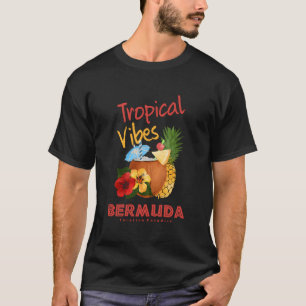 Camiseta Férias Turísticas Tropicais das Bermudas