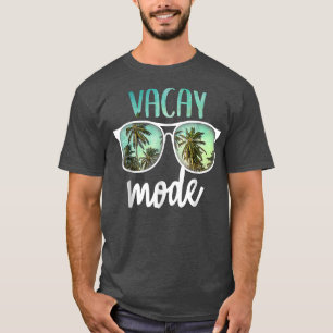 Camiseta Férias Vaga Óculos de sol de Verão e Palmeiras Vag